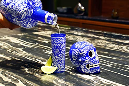 Skull Decanter Set with Shot Glasses