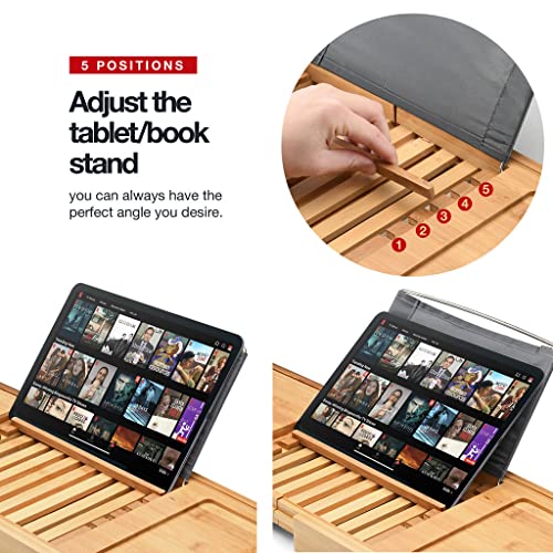 Wine and Book Holder for Bathtub