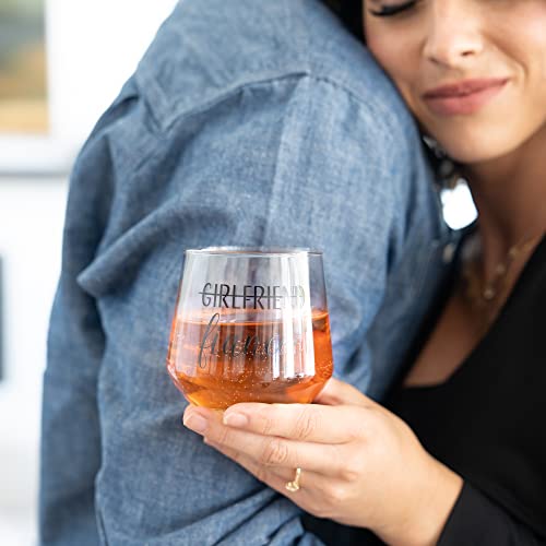 Engagement Wine and Whiskey Glasses with Diamond Stopper