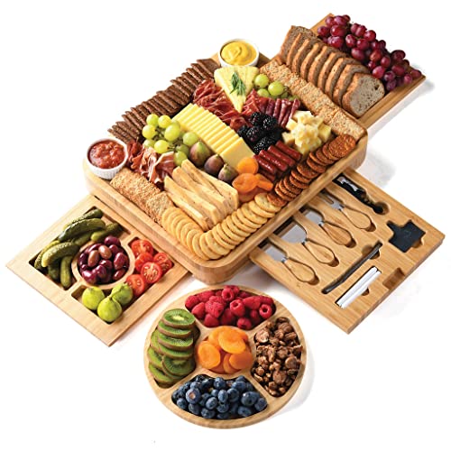 Charcuterie Board Set with Utensils & Trays