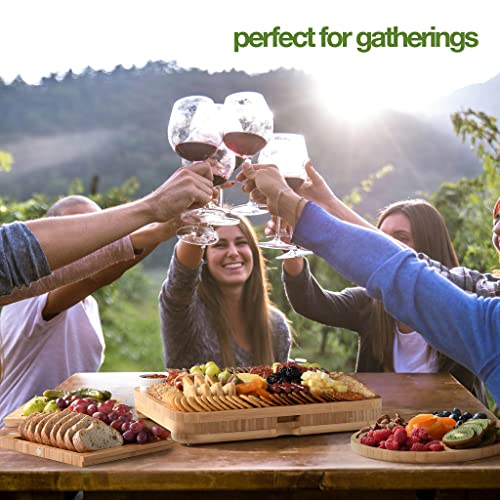 Charcuterie Board Set with Utensils & Trays