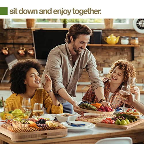 Charcuterie Board Set with Utensils & Trays