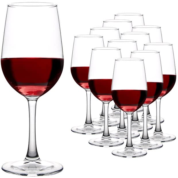 Durable wine glasses for red and white