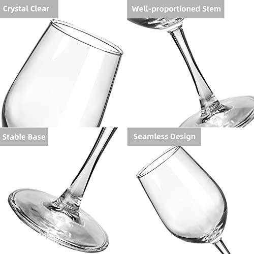 Durable wine glasses for red and white