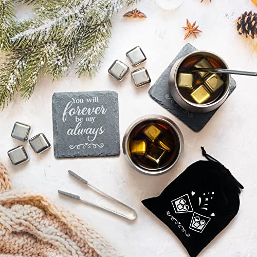 Elegant Engraved Wood Wine Tumbler Set for Her