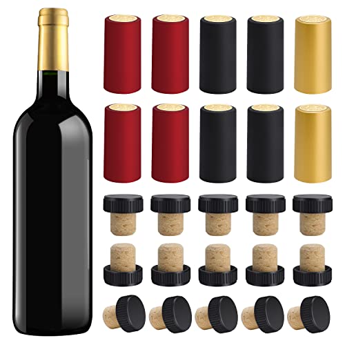 Multicolor Wine Corks and Stopper Set