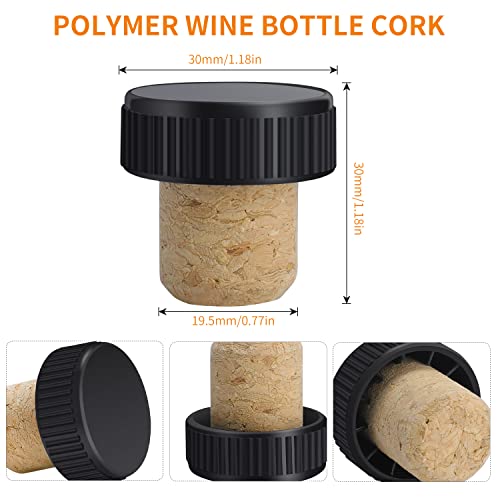 Multicolor Wine Corks and Stopper Set