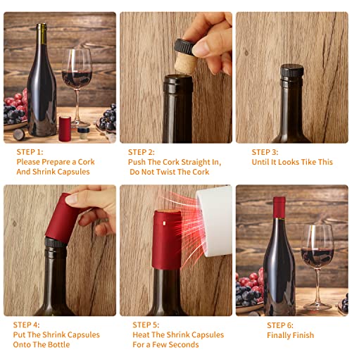 Multicolor Wine Corks and Stopper Set