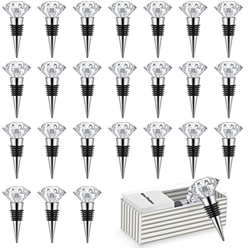 Crystal Diamond Wine Stoppers for Parties & Weddings