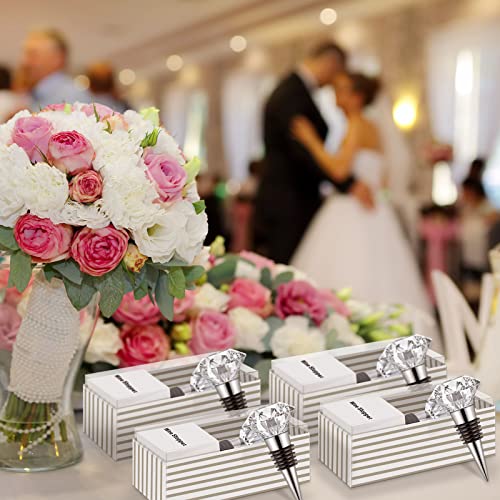 Crystal Diamond Wine Stoppers for Parties & Weddings