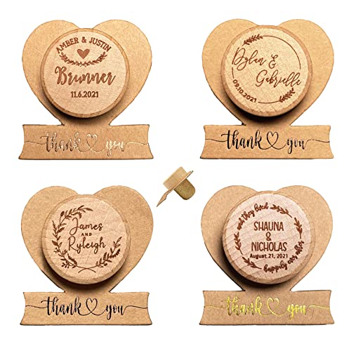 Custom Wine Cork Stoppers with Thank You Card