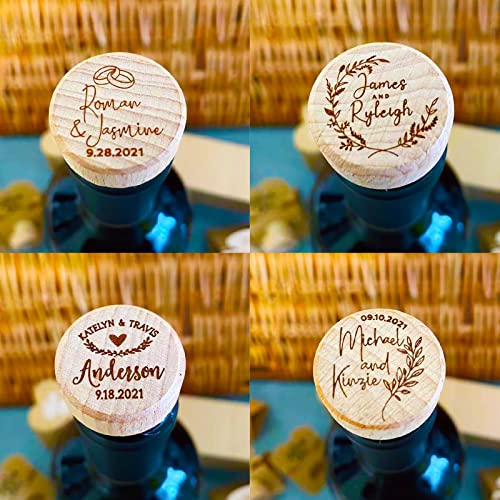 Custom Wine Cork Stoppers with Thank You Card