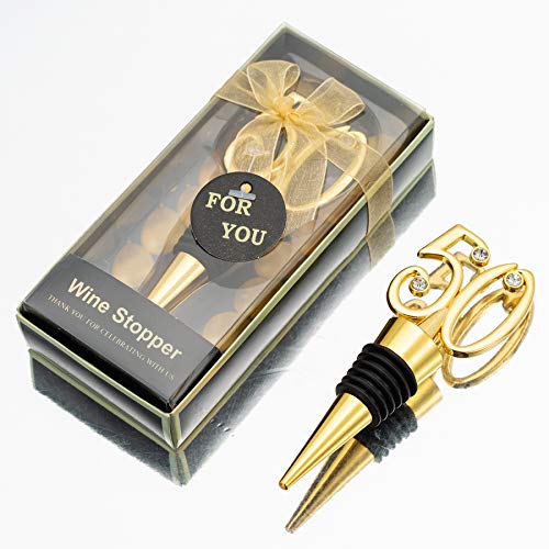 50th Anniversary Wine Stopper Party Favors