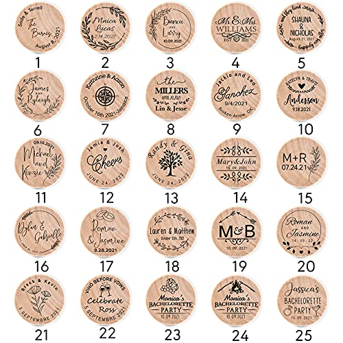 Custom Wine Cork Stoppers with Thank You Card