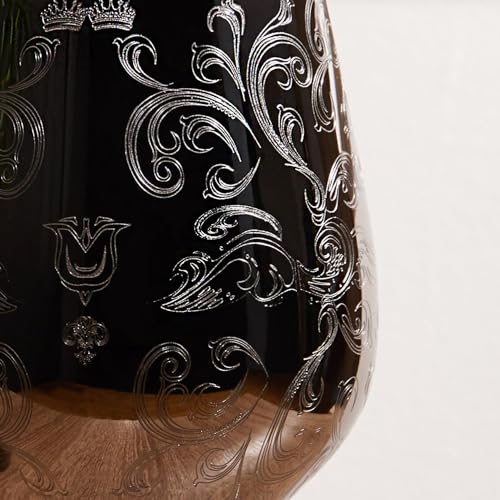 Baroque Stainless Steel Wine Goblets - Set of 2