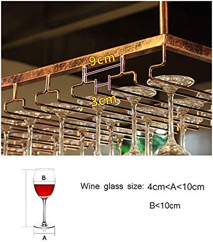 Adjustable Ceiling Mount Wine Glass Holder - Black
