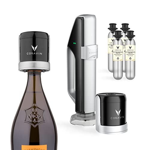Coravin Sparkling Wine with CO2 Capsules and Stoppers