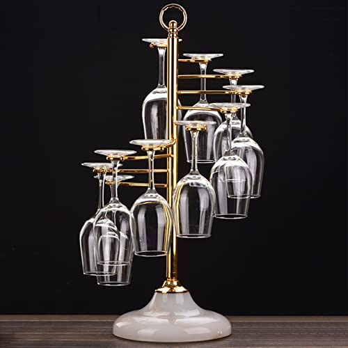 Tabletop Wine Glass Holder with Scrollwork Design