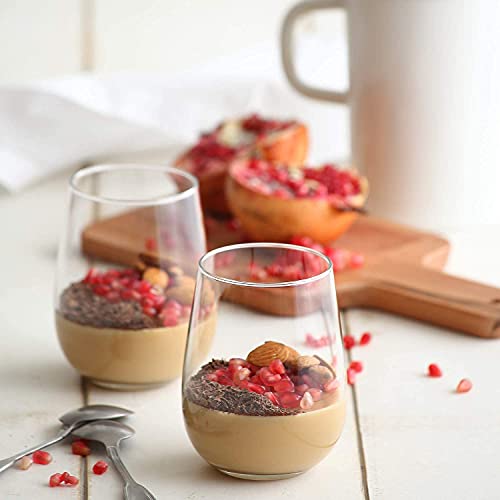 Set of 6 stemless wine glasses - 16 oz