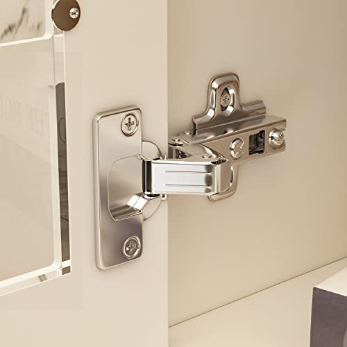 Freestanding Kitchen Cabinet with Wine Rack & Glass Doors