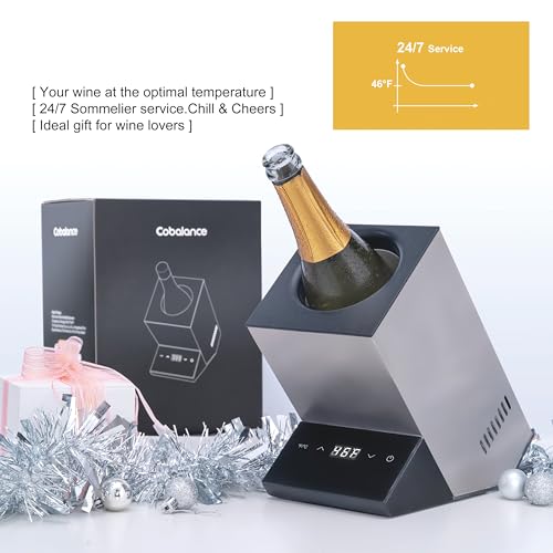 Electric Wine Chiller Bucket - Stainless Steel