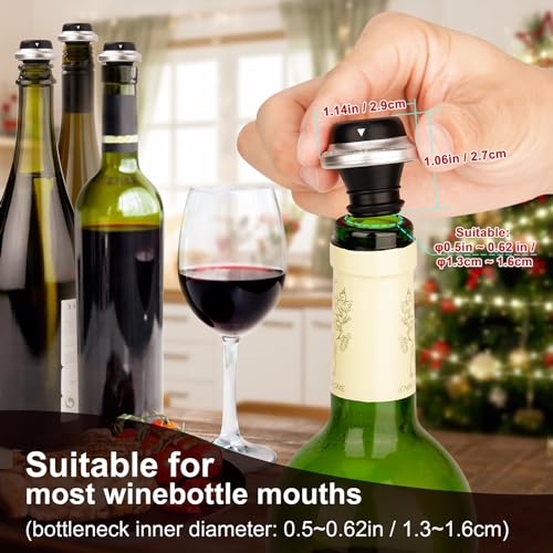 Electric Wine Preserver Set with Bottle Stoppers & Foil Cutter