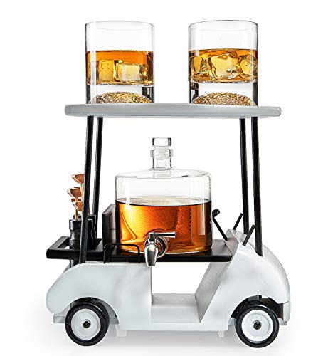 Golf-themed Whiskey Decanter and Glasses Set