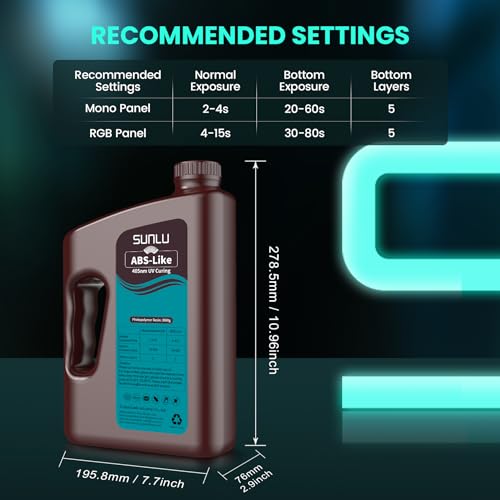 SUNLU 3D Printer Resin: High Precision, Fast Curing