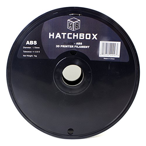 HATCHBOX ABS 3D Printer Filament, 1 kg Spool, Black