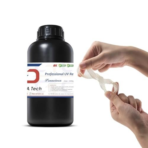 Tenacious Flexible 3D Printer Resin - 1000g, Clear