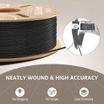ELEGOO PETG Filament 1.75mm Black - High Speed 3D Printer