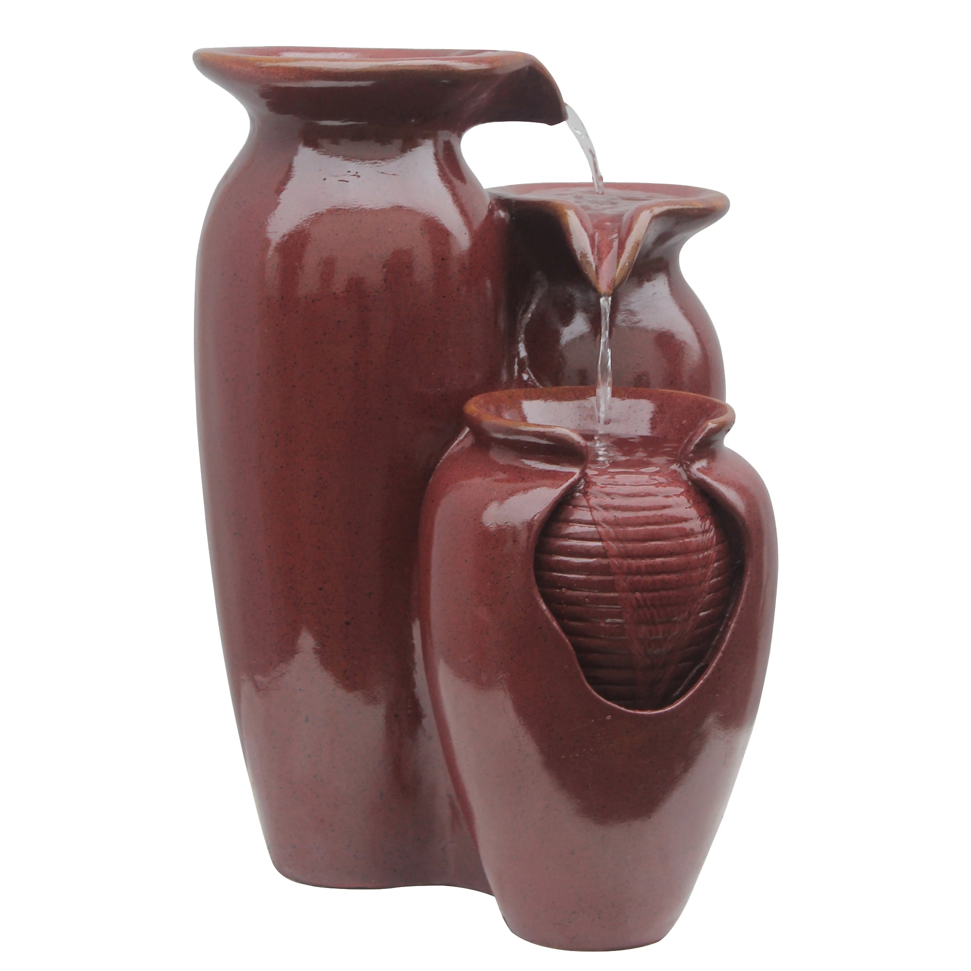 Teamson Home 3-Jar Outdoor Polyresin Fountain