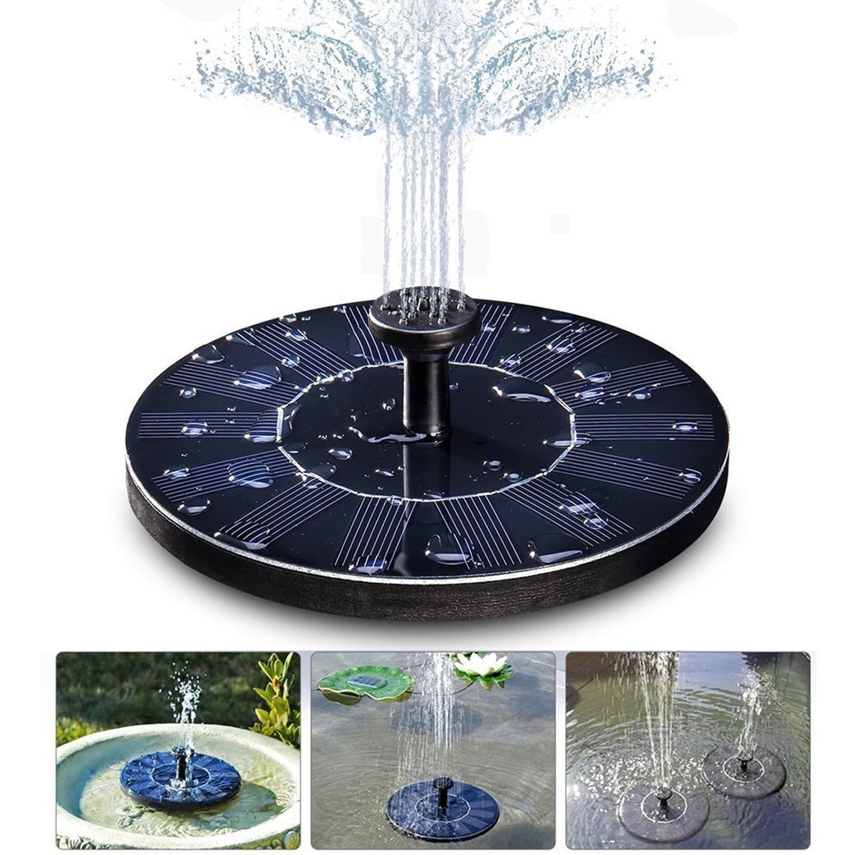 Solar Bird Bath Fountain Pump for Pool, Garden, Aquarium