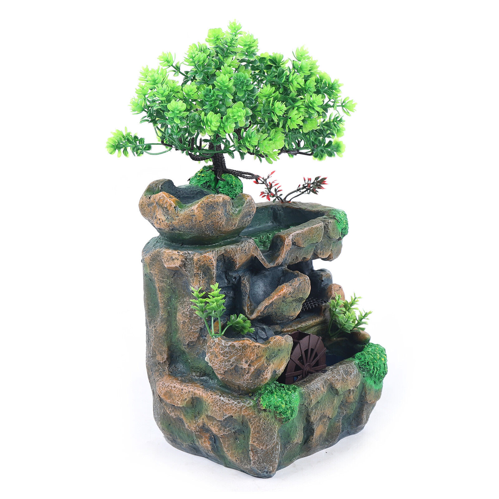 Tabletop Zen Water Fountain with LED Light - Small