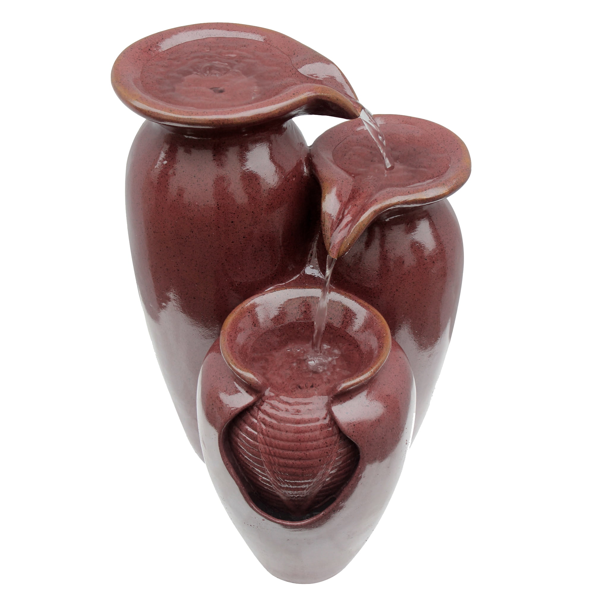 Teamson Home 3-Jar Outdoor Polyresin Fountain