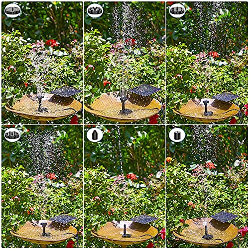 Solar Water Fountain Pump Kit with 6 Nozzles