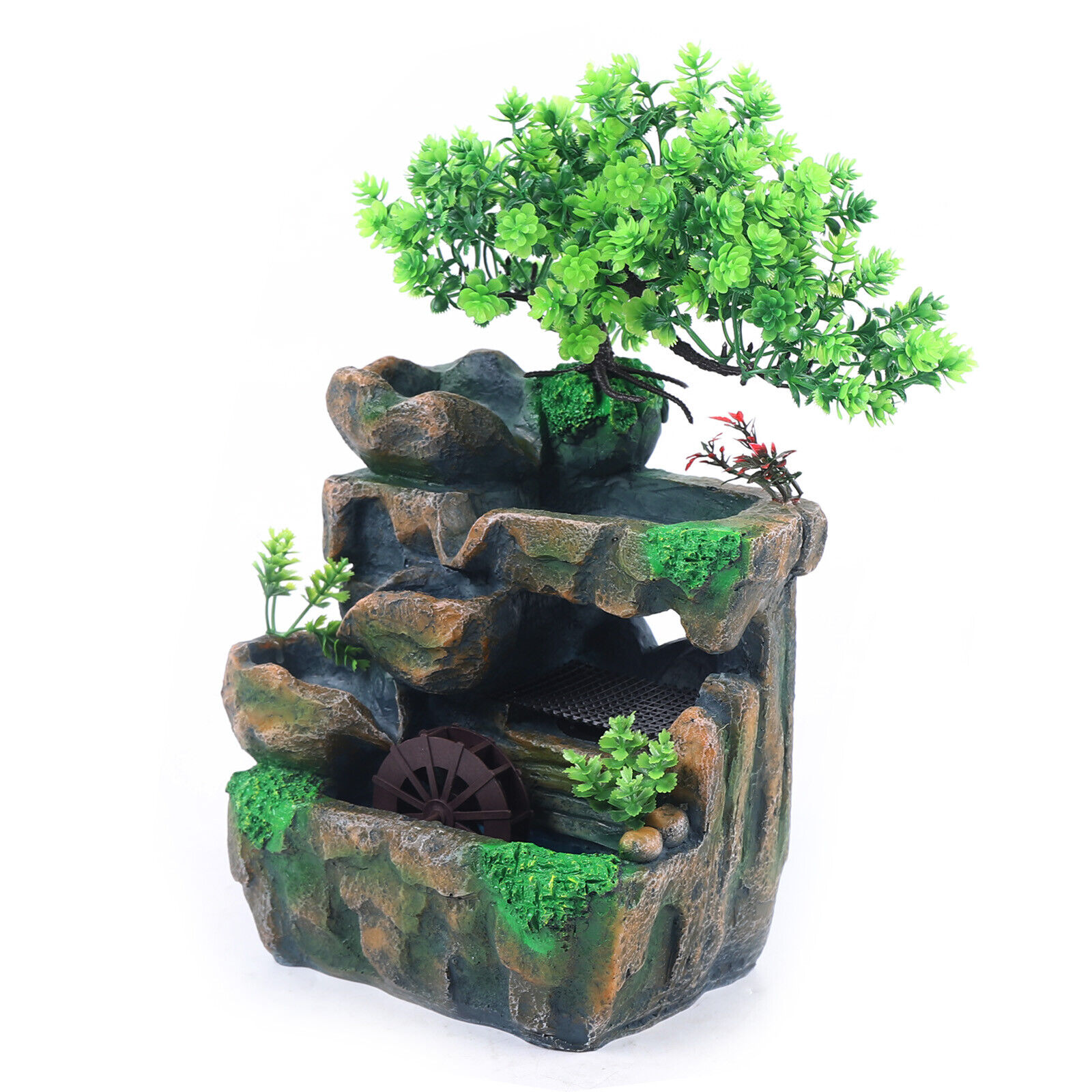 Tabletop Zen Water Fountain with LED Light - Small