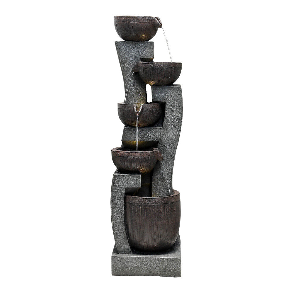 5-tier Modern Water Fountain for Home and Garden