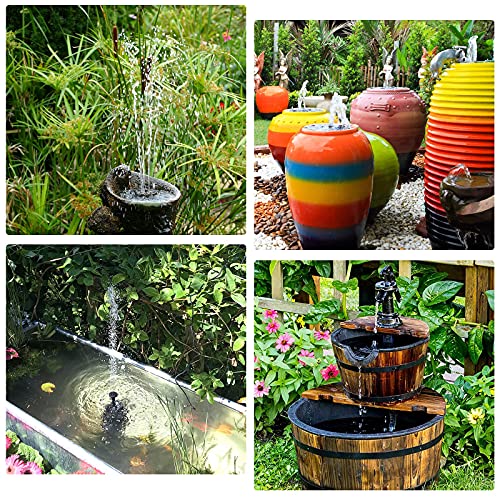 Solar Water Fountain Pump Kit with 6 Nozzles
