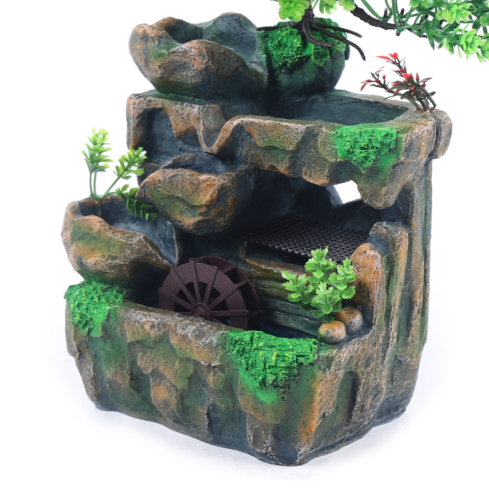 Tabletop Zen Water Fountain with LED Light - Small