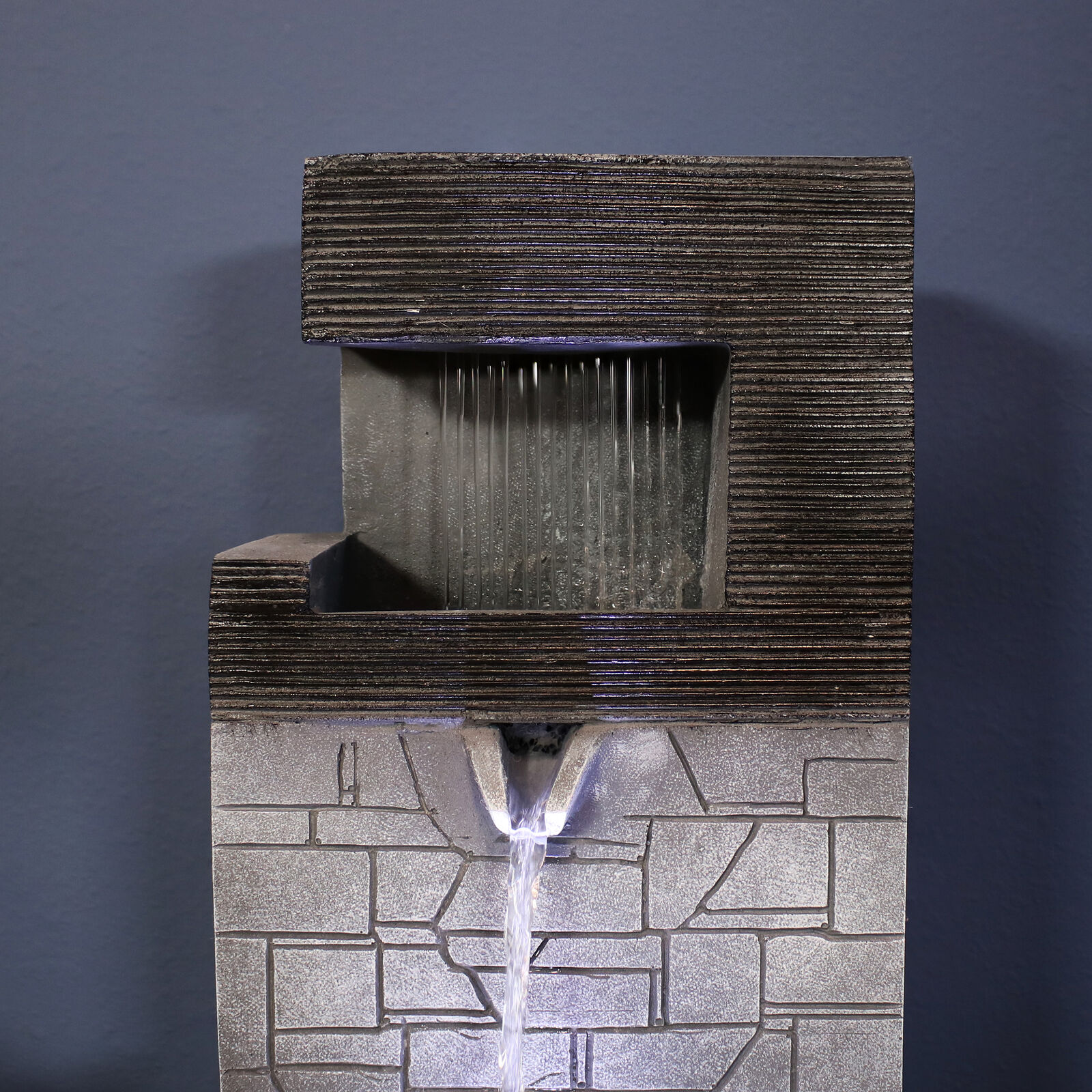 Sunnydaze 13" LED Indoor Tiered Brick Fountain