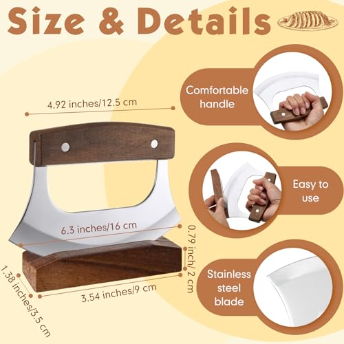 Mezzaluna Ulu Knife and Cutting Board Set