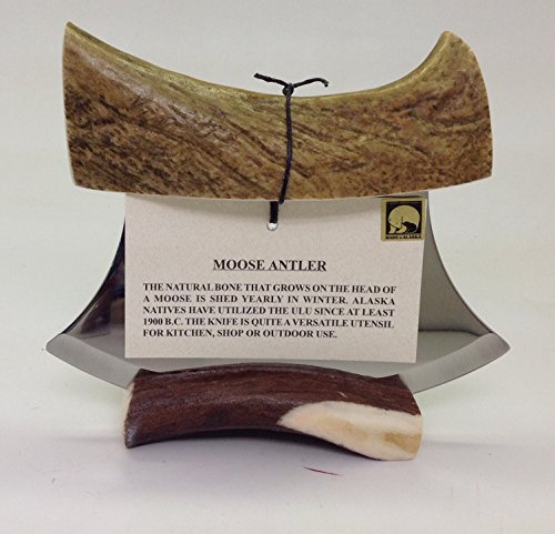 Alaskan Natural Moose Antler Ulu Knife