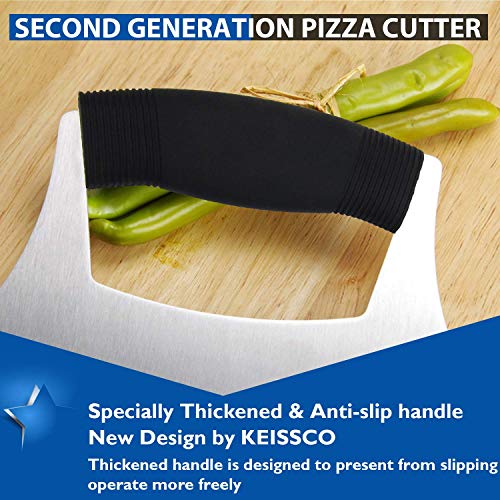 Razor Sharp Stainless Steel Ulu Pizza Cutter