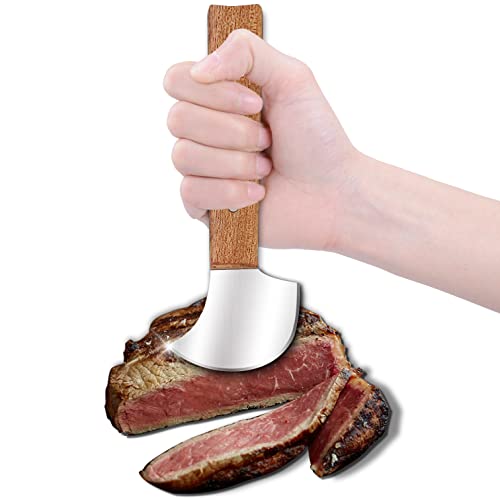 One-Handed Ulu Rocker Knife for Easy Cutting