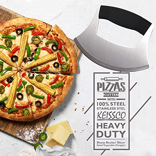 Razor Sharp Stainless Steel Ulu Pizza Cutter