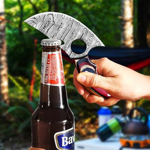 HUNTLUX Premium Ulu Chef Knife with Leather Sheath