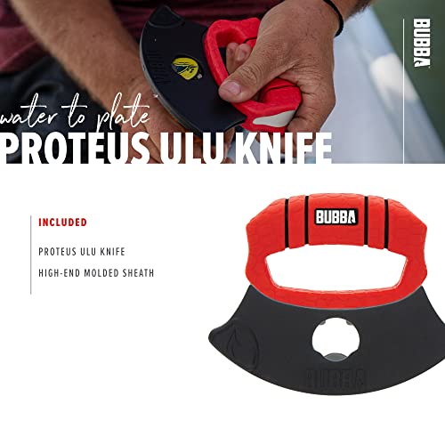 BUBBA ULU Knife with Grip Handle and Sheath