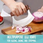 Coowolf Ulu Knife - Walnutwood Pizza Cutter