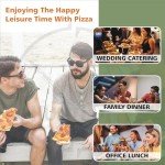 HUNTLUX Stainless Steel Alaskan Ulu Knife & Stand